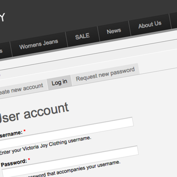 Secure login options for potential buyers and vistors